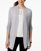 Bar Iii Long-sleeve Tulip-back Cardigan, Only At Macy's
