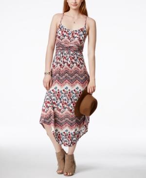 American Rag Printed Empire-waist Maxi Dress