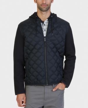 Nautica Men's Fleece Quilted Hoodie