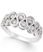 Sirena Diamond Double-row Ring (3/4 Ct. T.w.) In 14k White Gold