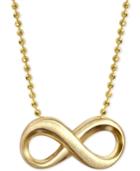 Alex Woo Infinity Sign Pendant Necklace In 14k Gold