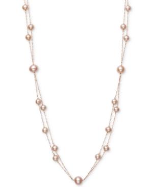 Belle De Mer Pink Cultured Freshwater Pearl (5mm, 7-1/2mm) 18 Two-layer Necklace (also In White Cultured Freshwater Pearl)