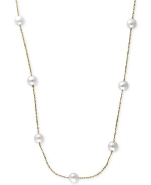 Effy Cultured Freshwater Pearl (6mm) Necklace In 14k Gold