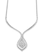 Wrapped In Love Diamond Statement Necklace (1-1/2 Ct. T.w.) In 14k White Gold