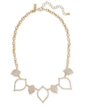 Inc International Concepts Gold-tone White Stone Statement Necklace, Created At Macy's