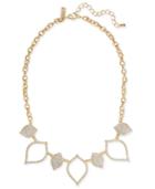 Inc International Concepts Gold-tone White Stone Statement Necklace, Created At Macy's
