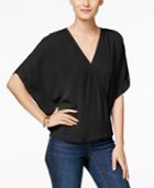 Inc International Concepts Flutter-sleeve Blouse, Only At Macy's