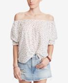 Denim & Supply Ralph Lauren Floral-print Off-the-shoulder Top