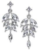 Inc International Concepts Silver-tone Crystal Drop Earrings, Created For Macy's