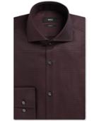 Boss Men's Slim-fit Textured Dress Shirt