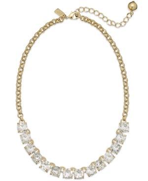 Kate Spade New York Gold-tone Crystal Frontal Necklace
