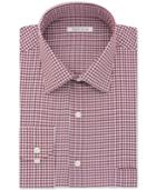 Van Heusen Men's Classic/regular Fit Red Check Dress Shirt