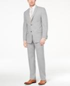 Marc New York By Andrew Marc Men's Classic-fit Stretch Light Gray Solid Suit