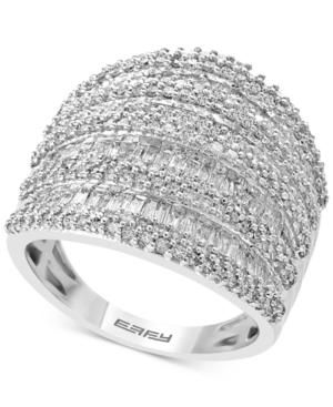Effy Diamond Multi-row Statement Ring (1-3/4 Ct. T.w.) In 14k White Gold
