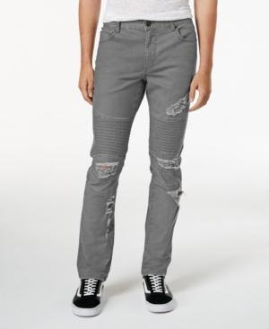 American Rag Men's Ripped Moto Jeans, Created For Macy's