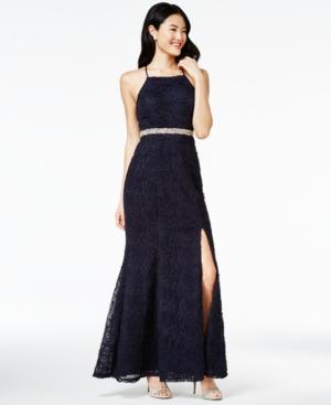 Trixxi Juniors' Embellished Soutache Gown