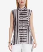 Vince Camuto Striped High-low Shirt