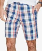 Nautica Men's Slim-fit Plaid Cotton Shorts