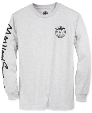 Maui And Sons Men's Long-sleeve Graphic-print T-shirt