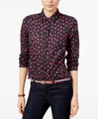 Tommy Hilfiger Colorblocked Star-print Shirt, Only At Macy's