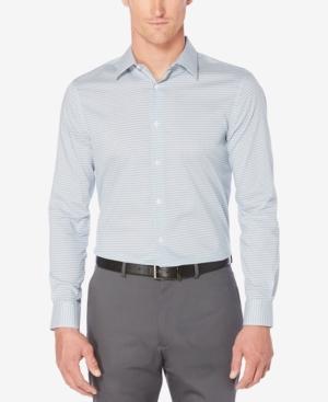 Perry Ellis Men's Non-iron Stretch Diamond-pattern Cotton Shirt