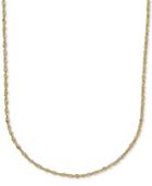 18 Italian Gold Two-tone Perfectina Chain Necklace In 14k Gold & Rhodium Plate