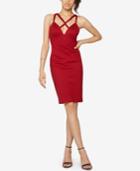 Fame And Partners Cross-neck Party Dress