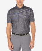 Pga Tour Men's Slim Fit Kinetic Printed Polo