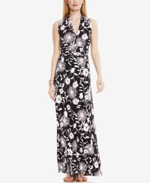 Vince Camuto Printed V-neck Maxi Dress