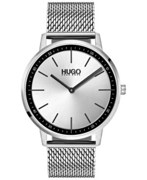 Hugo Men's #exist Ultra Slim Stainless Steel Mesh Bracelet Watch 40mm