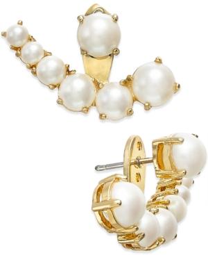 Kate Spade New York Gold-tone Imitation Pearl Ear Jackets
