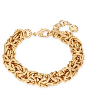 Charter Club Gold-tone Byzantine Link Bracelet, Created For Macy's