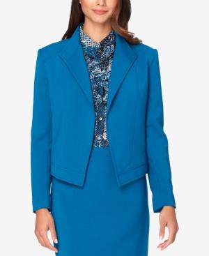 Tahari Asl Wing-collar Seamed Jacket