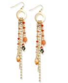 Inc International Concepts Gold-tone Beaded Fringe Drop Earrings, Only At Macy's