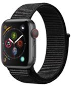 Apple Watch Series 4 Gps + Cellular, 40mm Space Gray Aluminum Case With Black Sport Loop