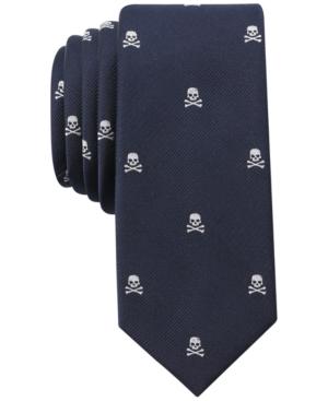 Bar Iii Men's Skull Skinny Tie, Only At Macy's