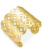 I.n.c. Gold-tone Lattice Cuff Bracelet, Created For Macy's