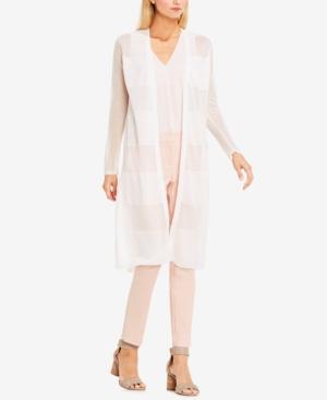 Vince Camuto Sheer-stripe Cardigan