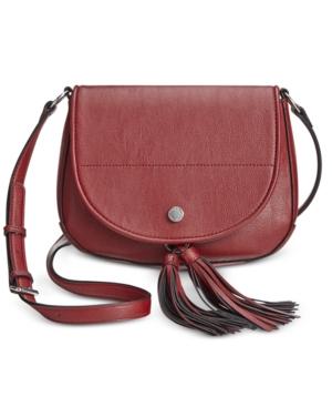 Calvin Klein Tassel Detail Saddle Bag