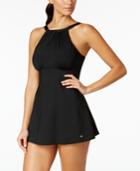 Calvin Klein High-neck Twist Swimdress Women's Swimsuit