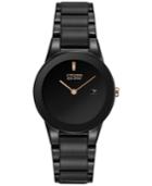 Citizen Women's Eco-drive Axiom Black Ion-plated Stainless Steel Bracelet Watch 30mm Ga1055-57f
