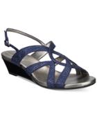 Bandolino Gomeisa Embellished Wedge Sandals Women's Shoes