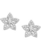 Effy Kidz Children's Diamond Flower Stud Earrings (1/5 Ct. T.w.) In 14k White Gold