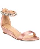 Jewel Badgley Mischka Ginger Evening Wedge Sandals Women's Shoes