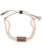 Lonna & Lilly Rose Gold-tone Beaded Slider Bracelet