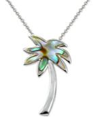 Giani Bernini Palm Tree Pendant Necklace In Sterling Silver, Only At Macy's