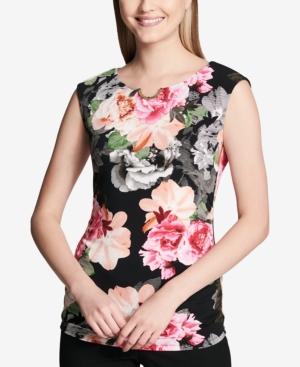 Calvin Klein Printed Hardware-detail Top