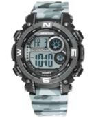 Armitron Men's Digital Chronograph Black And Gray Camouflage Strap Watch 54mm 40-8284cmgy