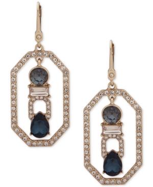 Ivanka Trump Gold-tone Crystal Openwork Drop Earrings