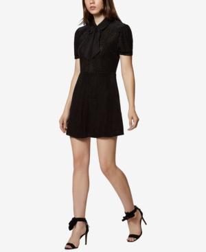 Avec Les Filles Velvet Burnout Fit & Flare Dress